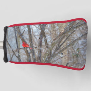 Kardinal und Chickadee Golf Headcover