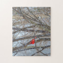 Kardinal und Chickadee Puzzle
