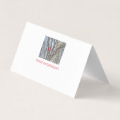 Kardinal und Chickadekarte (Rückseite)