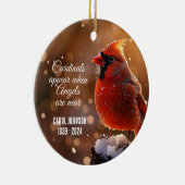 Kardinal und Engel Personalisierte Ornamente (Rechts)