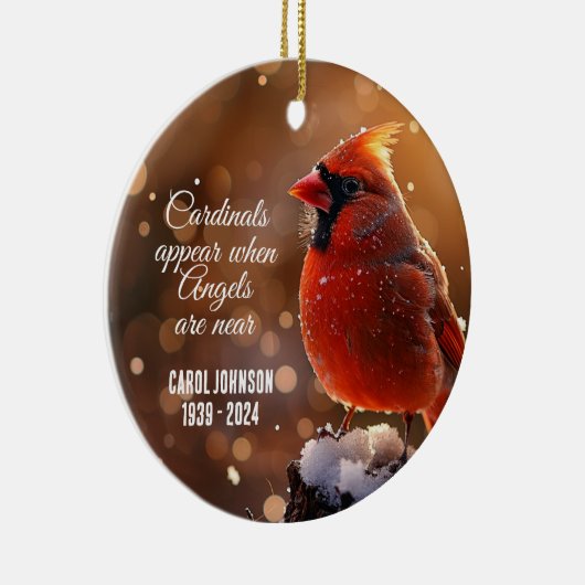 Kardinal und Engel Personalisierte Ornamente (Rechts)