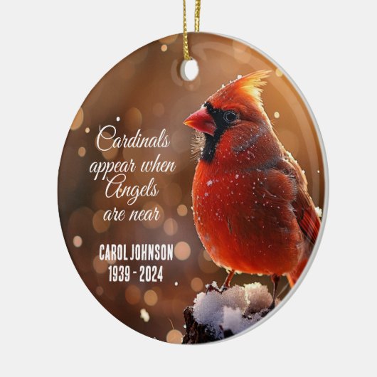 Kardinal und Engel Personalisierte Ornamente (Links)