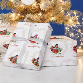 Kardinal- und Goldschmiedepapier Geschenkpapier