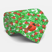 Kardinal- und Heilbeerenfarbmuster Krawatte (Gerollt)