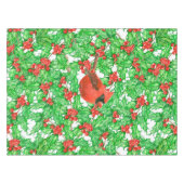 Kardinal- und Heilbeerenfarbmuster Tischdecke (Vorderseite (Horizontal))