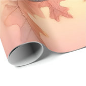 Kardinal und Herbstleaven Geschenkpapier (Rolleneckpunkt)