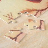 Kardinal und Herbstleere Puzzle (Seite)