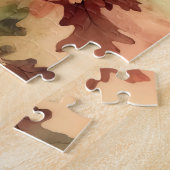 Kardinal- und Herbstoak-Blätter Puzzle (Seite)
