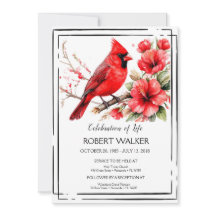 Kardinal und Hibiskus - Lebensehrung