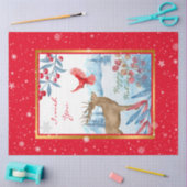 Kardinal und Hirsche individuell gestalten Seidenpapier (Basteln)