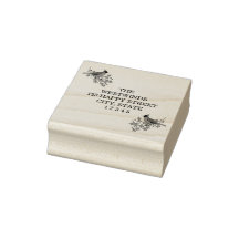 Kardinal und Holly Rücksendeadresse Holzkunst Brie