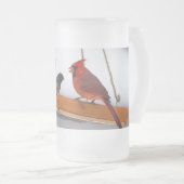 Kardinal und Juncos Mattierte Glass-Bier-Tasse Mattglas Bierglas (VorderseiteRechts)