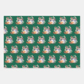 Kardinal und Kakaoweihnachtsfest Geschenkpapier Set (Vorderseite 3)