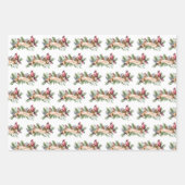 Kardinal und Kakaoweihnachtsfest Geschenkpapier Set (Vorderseite 2)