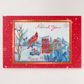 Kardinal und Landschaft individuell gestalten Puzzle (Horizontal)