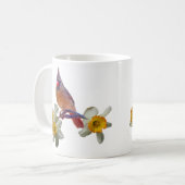 Kardinal und Narzissen - Kaffeetasse (Vorderseite Links)