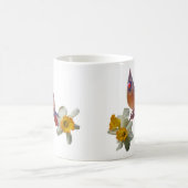Kardinal und Narzissen - Kaffeetasse (Mittel)