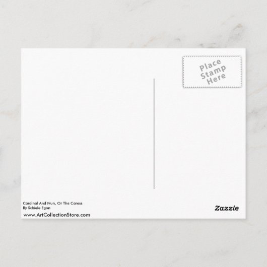 Kardinal und Nonnen oder die Kresse von Schiele Eg Postkarte (Rückseite)