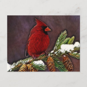 Kardinal und Pinecones Einladung