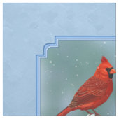 Kardinal und Weihnachtsgarten Stoff (Muster)