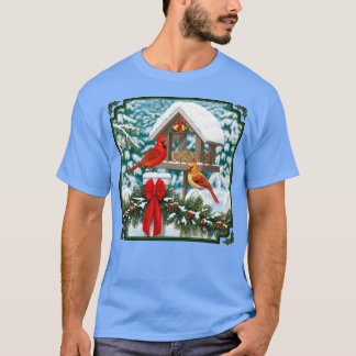 Kardinal- und Weihnachtsvogelfütterung T-Shirt
