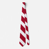 Kardinal und White University Strip Krawatte (Vorderseite)