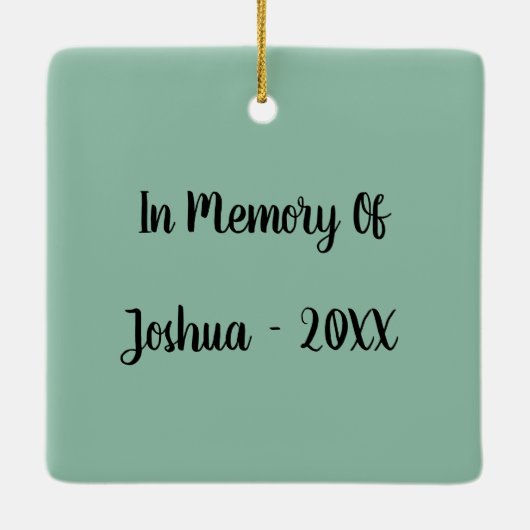 Kardinal Urlaubserinnerung Keramikornament (Rückseite)