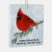 Kardinal Urlaubserinnerung Keramikornament (Rechts)