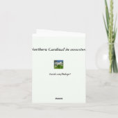 Kardinal Vielen Dank Dankeskarte (Rückseite)