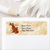 Kardinal Violin überarbeitete Adressetiketten (Insitu)