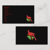 Kardinal Visitenkarte (Vorne/Hinten)