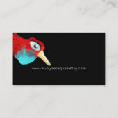 Kardinal Visitenkarte Vintager Vogel (Rückseite)