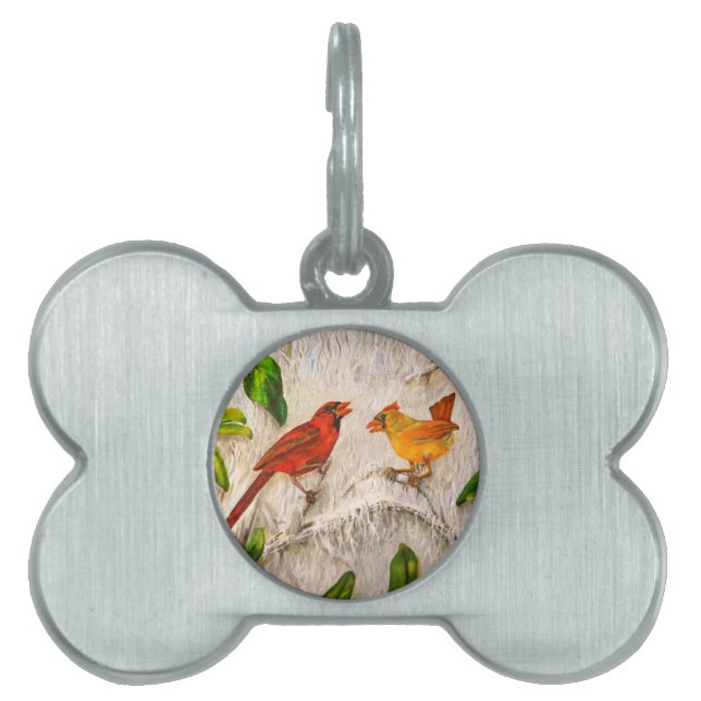 Kardinal Vögel. Gesang der Liebe Tiermarke (Vorderseite)