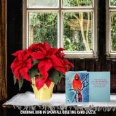 Kardinal-Vogel im Schneefall Karte