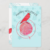 Kardinal-Vogelgarn Strickfaser Weihnachten (Vorne/Hinten)