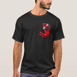 Kardinal-Vogelroter Kardinal von Seite 1 T-Shirt