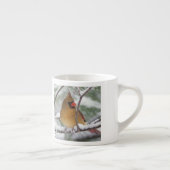 Kardinal von Frauen im Norden in Schneekiefern, Espressotasse (Rechts)