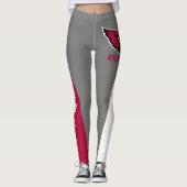 Kardinal von Team & Lüfter Rot/Grau/Weiß-Maskottch Leggings (Vorderseite)