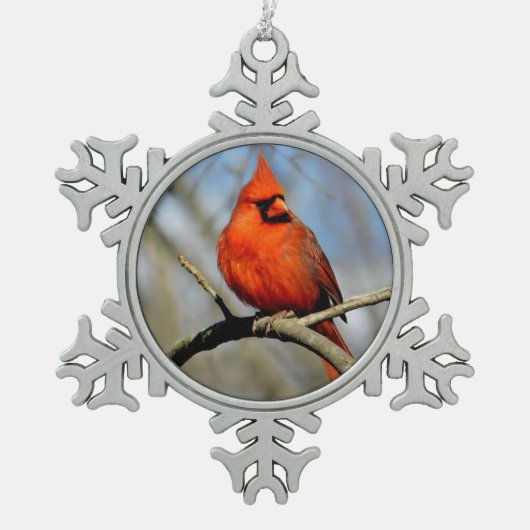 Kardinal Wappen Snowflake Ornament (Vorderseite)