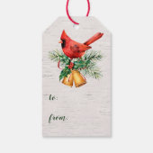 Kardinal Weihnachten bis Weihnachten Geschenkanhänger (Rückseite)