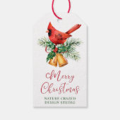 Kardinal Weihnachten Geschenkanhänger (Rückseite)