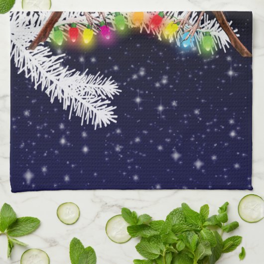 Kardinal Weihnachten Küchentuch (Gefaltet)