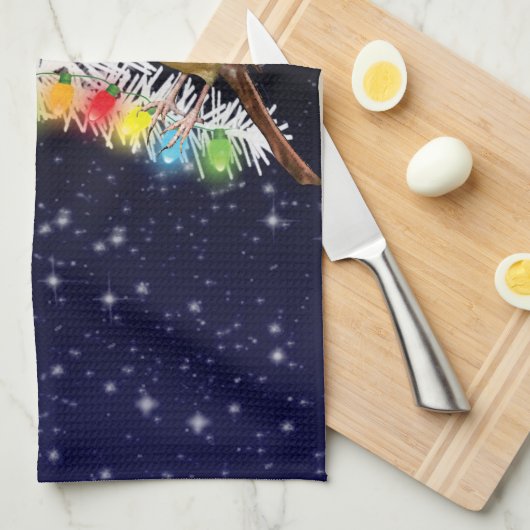 Kardinal Weihnachten Küchentuch (Viertel Falte)