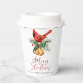 Kardinal Weihnachten Pappbecher (Vorderseite)