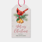 Kardinal Weihnachten Personalisiert Geschenkanhänger (Rückseite)