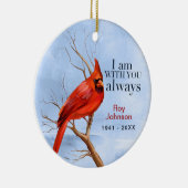 Kardinal Weihnachts-Gedenkstätte Keramik Ornament (Rechts)