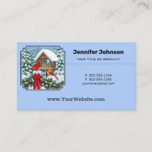 Kardinal Weihnachtsfest Visitenkarte