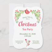 Kardinal Weihnachtsgebäck Party Einladung (Vorderseite)