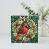 Kardinal Weihnachtskarte (Stehend Vorderseite)