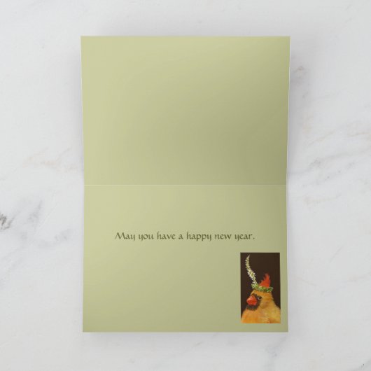 Kardinal Weihnachtskarte Feiertagskarte (Innenseite)